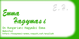 emma hagymasi business card